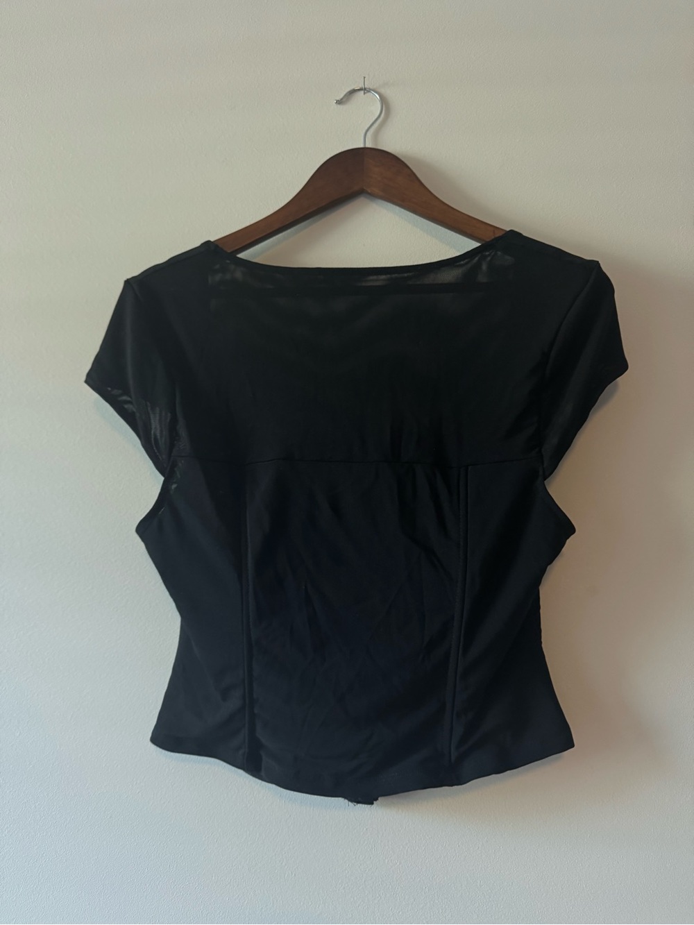 Black Women's Short Sleeve Top